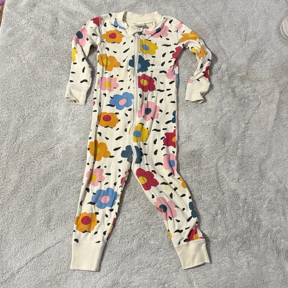 Hanna Andersson Colorful Floral Zip-Up